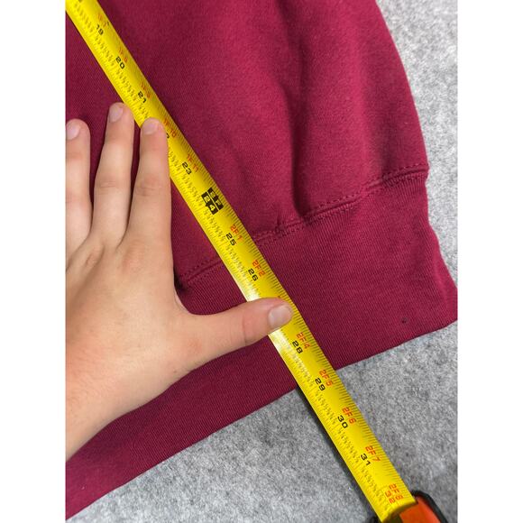 VTG 90s BVD Premium Series Sweatshirt Mens Large Red Heavyweight Fleecewear NWT - Picture 3 of 5